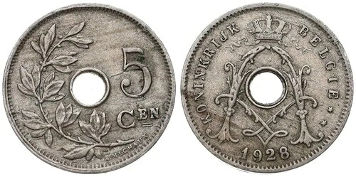 ベルギー 5サンチーム 1833-1859 - さまざまな年｜WORLD RESOURCE【QUEEN店】
