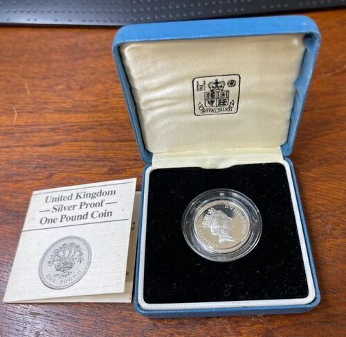 楽天市場】2268. イギリス 1984年 1ポンド銀貨 希少な古いコイン