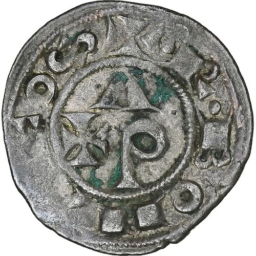 [#135828] アルビ子爵、アルフォンス・ド・ポワティエ、デナリウス、1248-1278、ボナフォス、