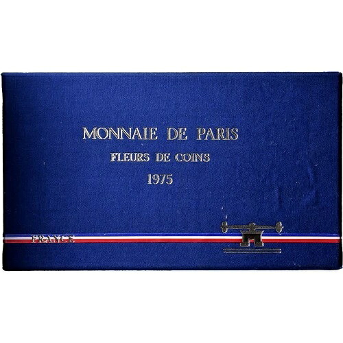 [#1121305] フランス、コフレ1c。 50 分目、1975 年、モネ・ド・パリ、FDC、MS