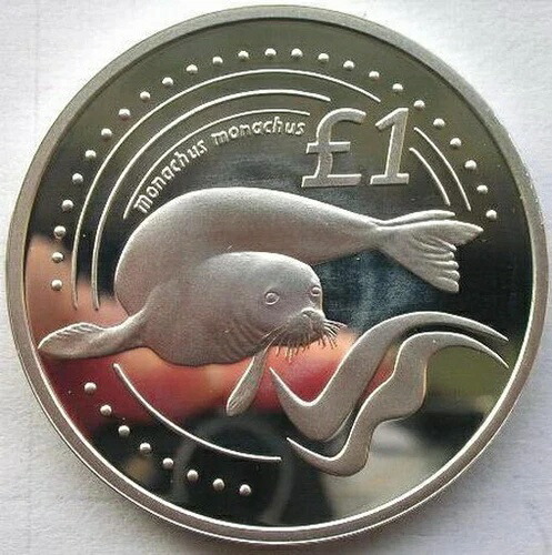 キプロス 2005年 モナコス 1ポンド銀貨 プルーフ