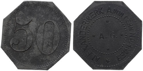 ドイツ - Alexanderwerk Ag from The Nahmer 50 Pfennig O.J.Remscheid -