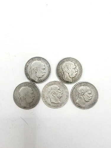 ハンガリー 1コロナ 1893年 セット5 コイン フランツ・ヨーゼフ1世 シルバー 835クラウン 希少｜WORLD RESOURCE【QUEEN店】