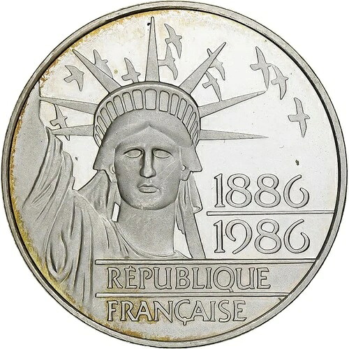 [#1287536] フランス、100 フラン、リベルテ、1986 年、モネ・ド・パリ、ピエフォール、プルーフ、｜WORLD RESOURCE【QUEEN店】
