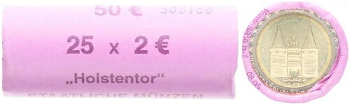 2 Euro2006 G ドイツ ホルステントール コインロール 25枚入り 104146