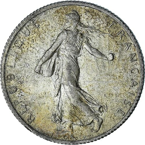 [#1179503] フランス セムーズ 2 フラン 1914年 カステルサラシン MS シルバー KM:845.2-