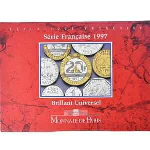 [#346698] コイン、フランス、コフレ1c。 ? 20 週目、1997 年、モネ・ド・パリ、BU、MS