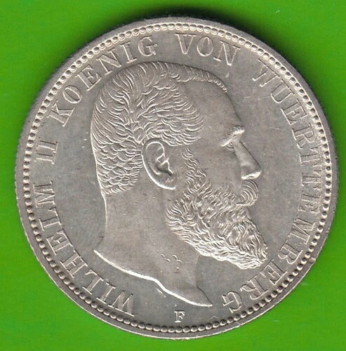 コインシルバー ヴュルテンベルク 2 MARK 1906 良好な状態 nswleipzig