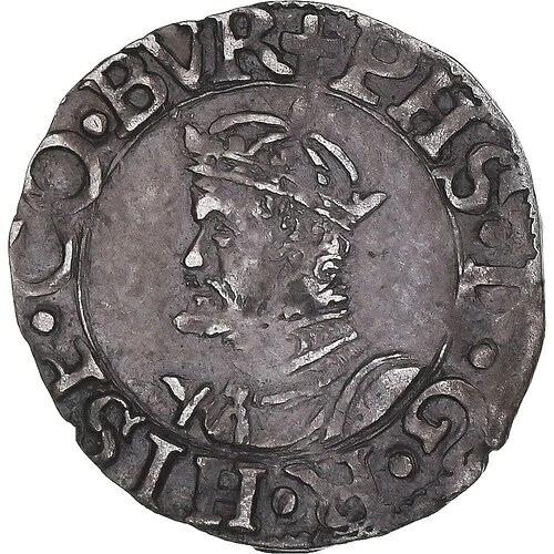 [#1170562] コイン、フランス、1/2 Carolus、1564、ドール、フランシュ コンテ、オーストラリア、ビル、ロン