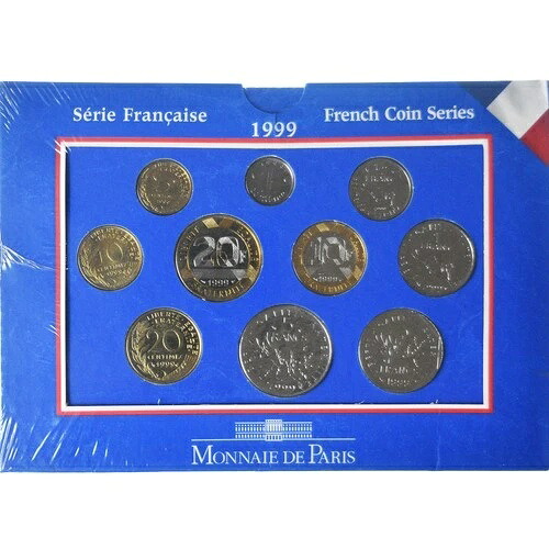 [#346700] コイン、フランス、コフレ1c。 ? 20 週目、1999 年、モネ・ド・パリ、BU、MS｜WORLD RESOURCE【QUEEN店】