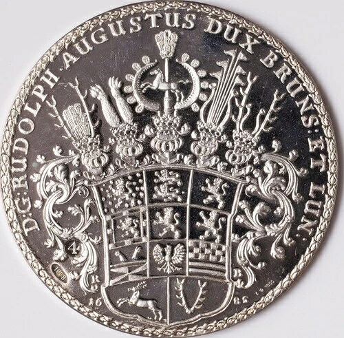 D.G. ルドルフ・オーガスタス 歴史的コイン 1685年 シルバー ターラー 102g｜WORLD RESOURCE【QUEEN店】 165,550円
