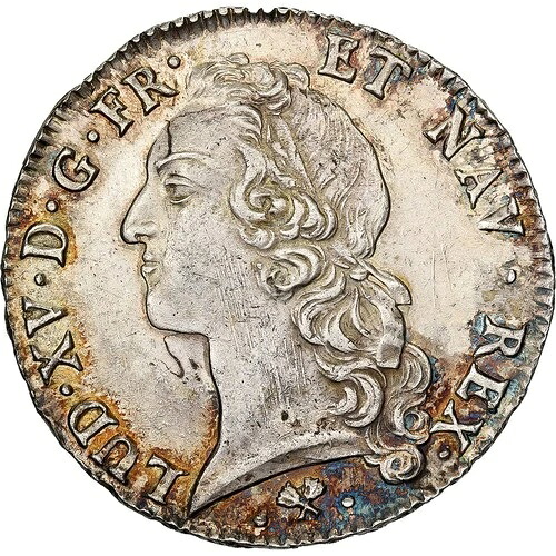 [#981468] フランス、ルイ 15 世、エキュ オ バンドー、1768 年、バイヨンヌ、シルバー、AU、ガドゥリー:3｜WORLD RESOURCE【QUEEN店】