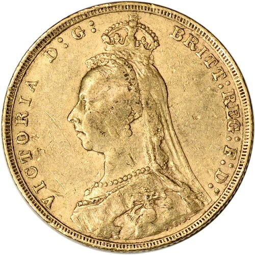 イギリス ソブリン金貨 (0.2354 オンス) - ビクトリア・ジュビリー 平均流通量 ランダム日付|WORLD RESOURCE【QUEEN店】