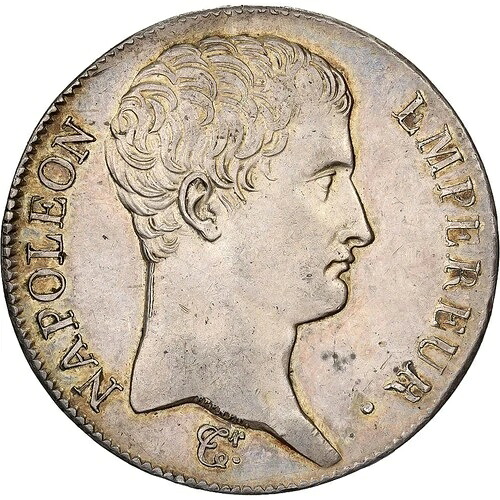 [#981480] フランス、ナポレオン1世、5フラン、1806年、パリ、銀貨、AU、ガドゥリー:581