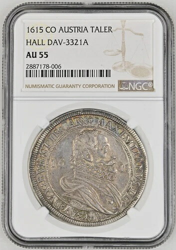 1615 CO 1 ターラー ターラーホール オーストリア NGC AU55 Dav-3321A