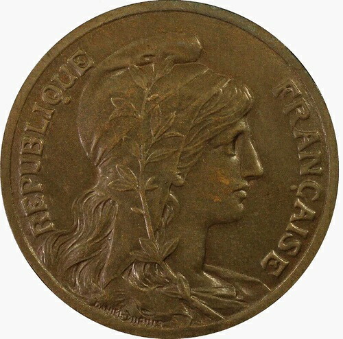 フランス 10 サンタイム 1898 PCGS SP63BN Maz-2163 ピエフォート マット