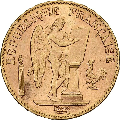 [#1512258] フランス、20 フラン、ジェニー、1894 年、パリ、ゴールド、MS、ガドゥリー:1063、ル
