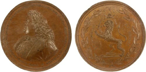 トップポップ！1682-1725年ロシア、ピョートル大帝、AEメダル、[1698]、NGC MS64 BN