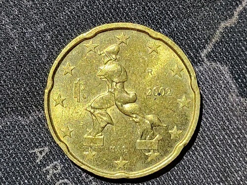 20 ユーロセント 2002 イタリア 非常にレア