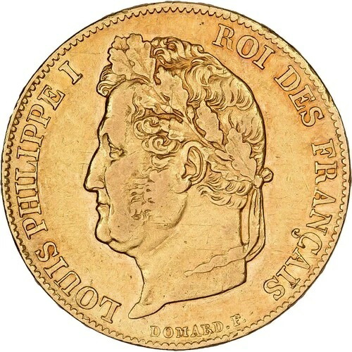 [#1202087] フランス、20 フラン、ルイ フィリップ、1839 年、パリ、ゴールド、AU、KM:750.1