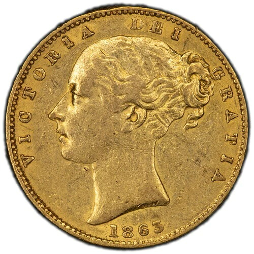 1863年イギリスソブリン金貨