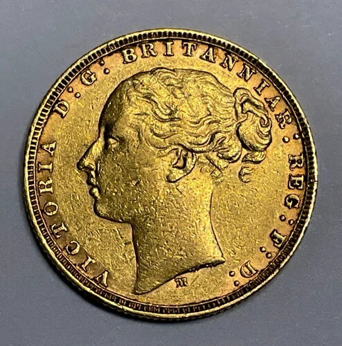 1879-M オーストラリア、イギリス ゴールドソブリン ヤングビクトリア 0.2354 オンス AGW|WORLD RESOURCE【QUEEN店】