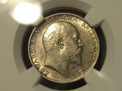 イギリス 1905年 シリング NGC AU55 - 主要日付、eBayで最も素晴らしい！希少コイン 229,680円