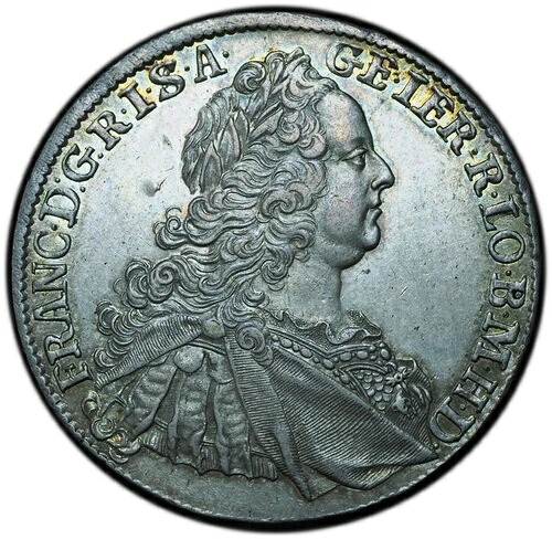 1756年-HA オーストリア テーラー フランツ AU55 NGC-信じられないほど選択できて新品同様!-