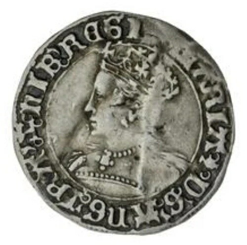 1553-4年 メアリー1世グロート、単独統治、タワーミント、mm ザクロ、スピンク 2492