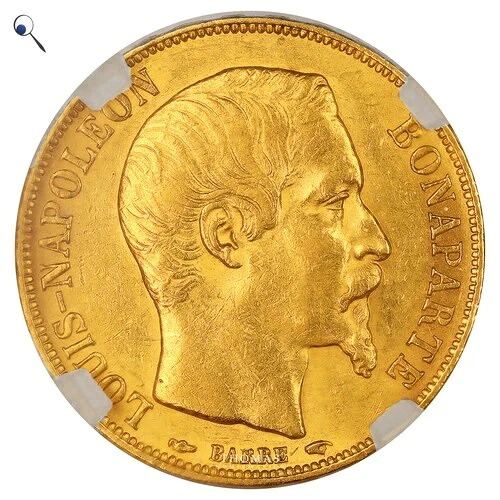 フランスのコイン - ナポレオン3世 - 20金フラン - 1852年パリ - GENI-