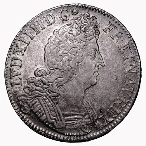 Coin France - Louis XIV - ?cu aux Insignes - Flan Neuf - 1702 A Paris- 227,150円