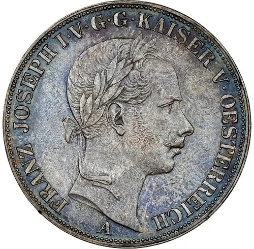 オーストリア - 1857年 フランツ・ヨーゼフ1世ターレル - NGC MS62 - 希少 - NGCでより上質なコインが6枚のみ