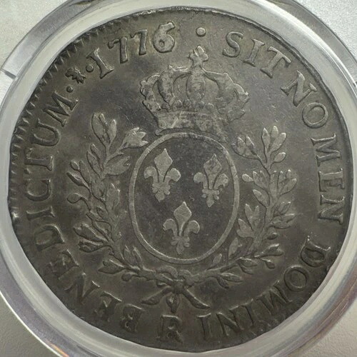 おそらくユニーク 1776/5-R フランス Ecu - PCGS VF30 - ルイ16世銀貨