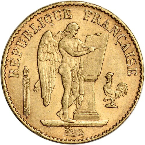 フランス金貨 20フラン (0.1867オンス) - エンジェル - XF/AU - ランダム日付|WORLD RESOURCE【QUEEN店】