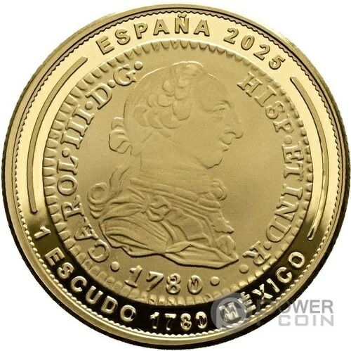 楽天市場】チリ カルロス4世 8エスクード金貨 1804年-FJ : 紅林コイン