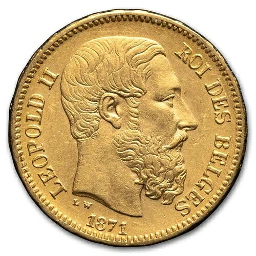 1867-1882年 ベルギー ゴールド 20 フラン レオポルド II 平均循環器-|WORLD RESOURCE【QUEEN店】