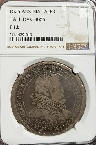 1605 シルバーテーラーホール DAV-3005 皇帝 RUDOLPHVS II。 下オーストリア。 NGC F 12-｜WORLD RESOURCE【QUEEN店】
