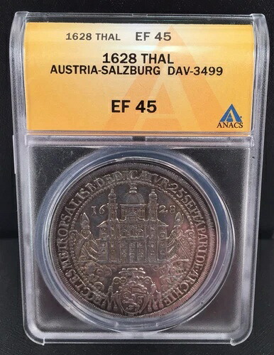 1628年 THAL オーストリア-ザルツブルク DAV-3499 ANACS EF-45-
