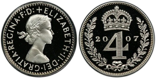 イギリス。エリザベス2世。2007年ARマウンディセット。PCGS PL69 - PL69 S-4211