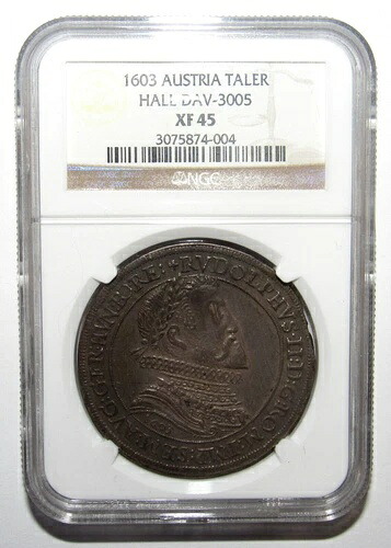 オーストリア 1603 ターラー・ホール Dav-3005 NGC XF 45