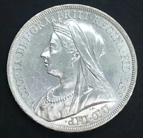 1893年 イギリス ヴィクトリア女王 ベールヘッド 銀冠