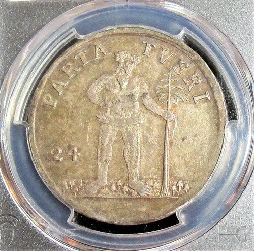 ブラウンシュヴァイク＝リューネブルク：ブラウンシュヴァイク。マリエングロシェン24番地、1724-EPH。PCGS MS61。