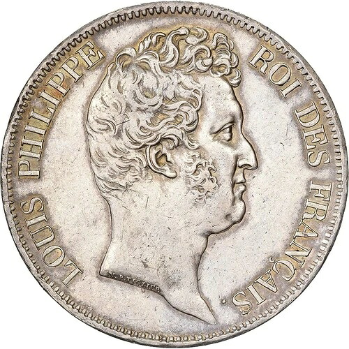 [#981489] フランス、ルイ・フィリップ1世、5フラン、1830年、リール、Iなし、銀貨、
