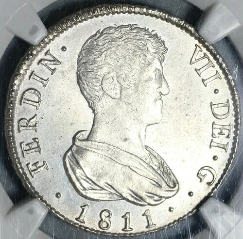 1811-V NGC MS 64 スペイン 4 レアレス フェルディナンド 7 世 バレンシア シルバー コイン (20052603C)-|WORLD RESOURCE【QUEEN店】