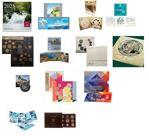 2023年に発行された全13ユーロミントセット 未流通コインセット GEM OGP 1セント - 2ユーロ｜WORLD RESOURCE【QUEEN店】