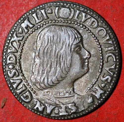 1492年 イタリア国 1 グロッソーネ ジョヴァンニ ガレアッツォ マリアトルドヴィコ マリア・スフォルツァ｜WORLD RESOURCE【QUEEN店】