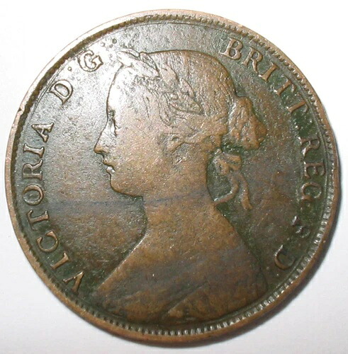 1860年 ハーフペニー - フリーマン未掲載 - OBV 6、REV B 極めて希少 (BHP-045)｜WORLD RESOURCE【QUEEN店】