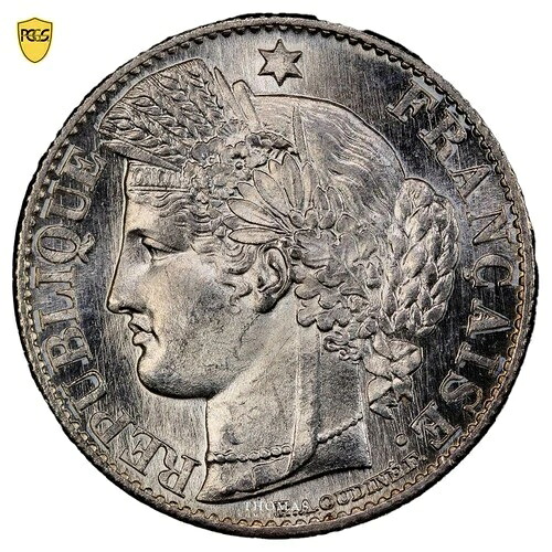 フランスのコイン - セレス - 50セント 1894年パリ - PCGS MS 67-