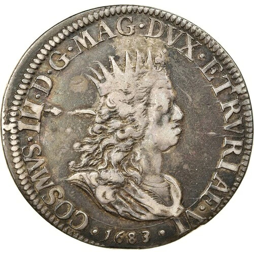 [#876027] コイン、イタリア州、リボルノ、コジモ 3 世、トレロ、1683、EF(40-45)、S｜WORLD RESOURCE【QUEEN店】 324,500円
