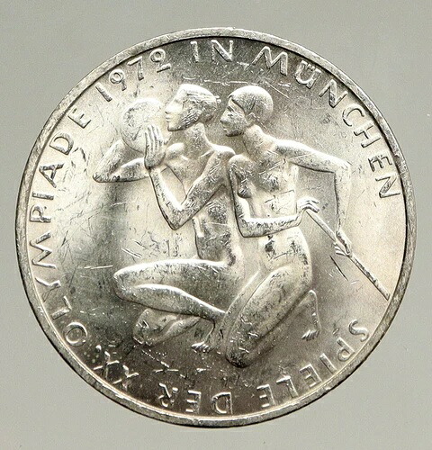 1972年 D ドイツ ミュンヘン夏季オリンピック XX 選手 オールド シルバー 10 マルク コイン i94108｜WORLD RESOURCE【QUEEN店】